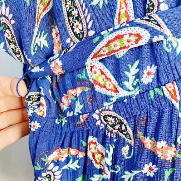 NWT Westport Paisley Wrap Top Jumpsuit - Picture 8 of 13